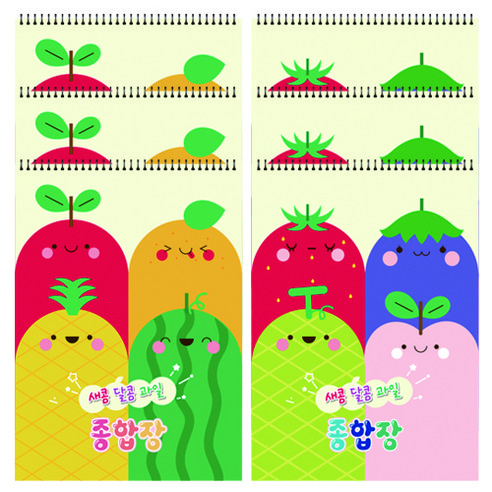 영아트 새콤달콤 종합장 50매 2종 x 3세트, 혼합색상 원동기연습장 영아트 새콤달콤 종합장 50매 2종 x 3세트, 혼합색상 원동기연습장