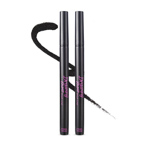 에뛰드 드로잉쇼 브러쉬 라이너 0.6g, BK801 흑심블랙, 2개