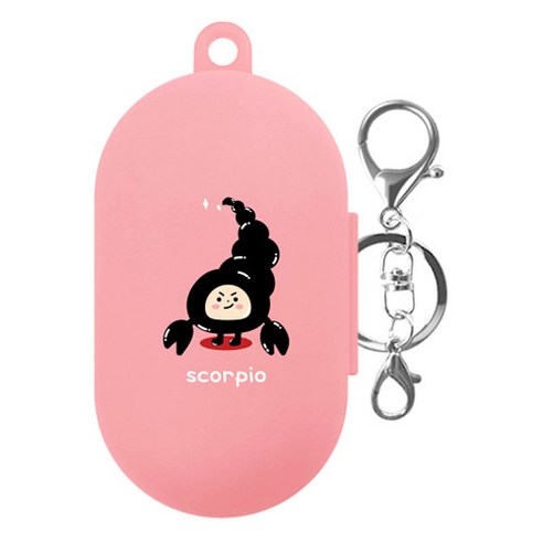 아이무이 갤럭시 버즈 소프트 케이스 별자리 + 젤패드 2p + 고리 + 지퍼백, 단일상품, 전갈자리
