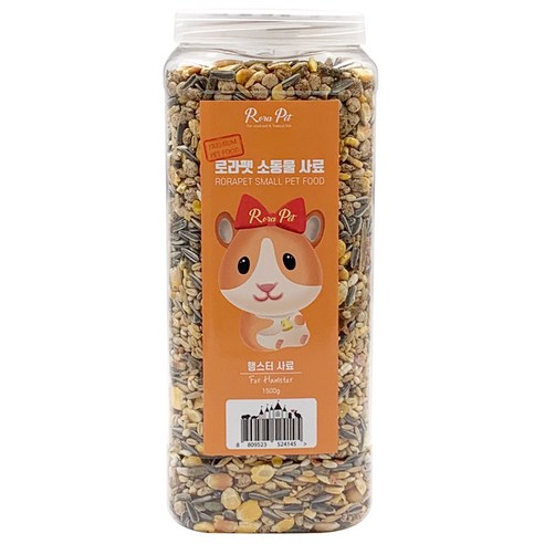 로라펫 소동물 햄스터 사료, 1500g, 1개