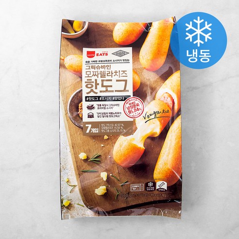 그릭슈바인 모짜렐라치즈 핫도그 (냉동), 80g, 7개