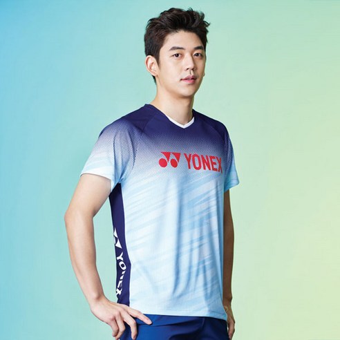 요넥스 남성용 배드민턴 라운드 티셔츠 201TS027M