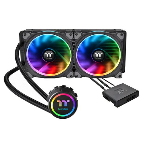써멀테이크 수냉쿨러 플로우 링 RGB 240 TT 프리미엄 에디션, 1개