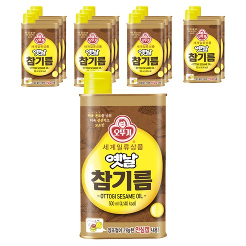 오뚜기 옛날참기름, 12개, 500ml