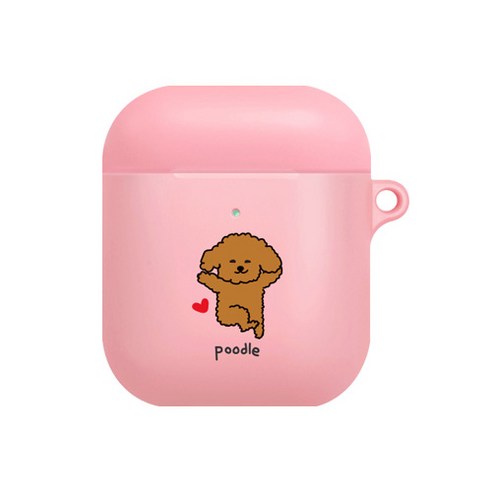 아이무이 에어팟 스탠드 케이스 푸들 + 키링, 단일상품, 폴짝P