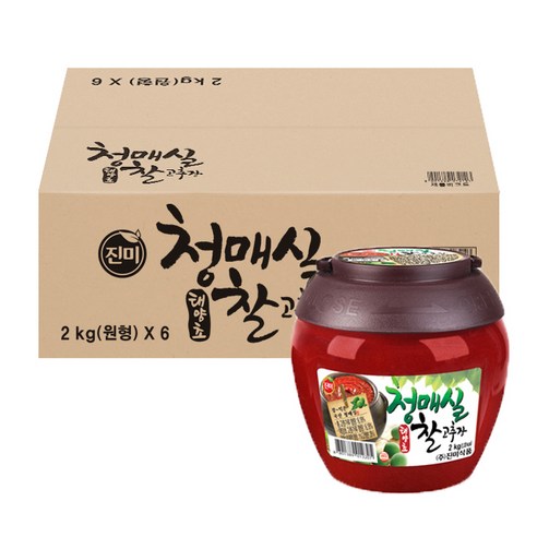 진미 청매실 태양초 찰고추장, 4.5kg, 21개