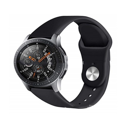 갤럭시워치 46mm 뉴 우레탄 실리콘 스트랩 22mm, 블랙, 1개