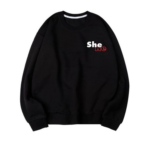 벤힛 HE SHE 커플 특양면 맨투맨