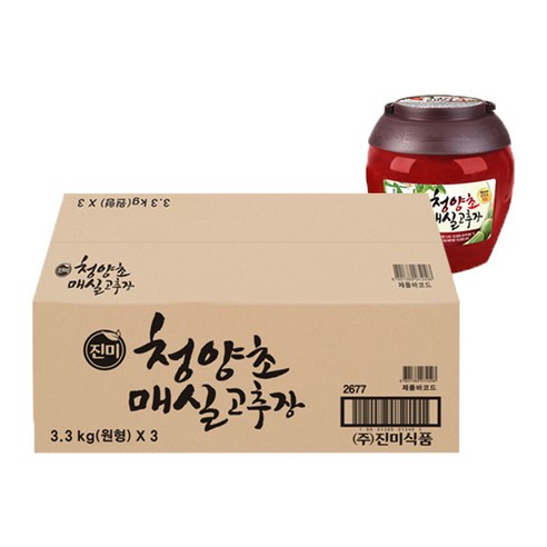 진미 청양초 매실 고추장, 3.3kg, 3개