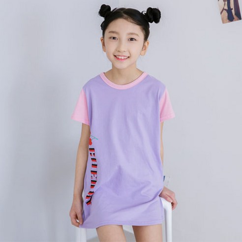 잭키드 여아용 체리 롱 티