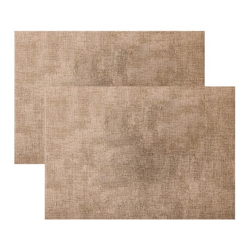 마켓피오 주방 유럽스타일 가죽매트 2p, 타입2, 43 x 31 cm