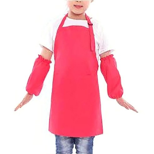 미술 앞치마, 핫핑크