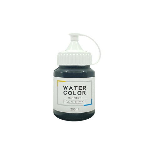 쉴드 모노폴리 수채화물감 검정색, 250ml, 1색