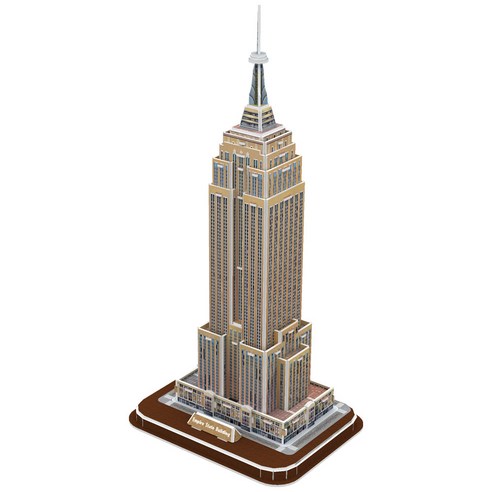 페이퍼락 엠파이어스테이트 빌딩 3D 입체퍼즐, 47개, 혼합색상(WA201)