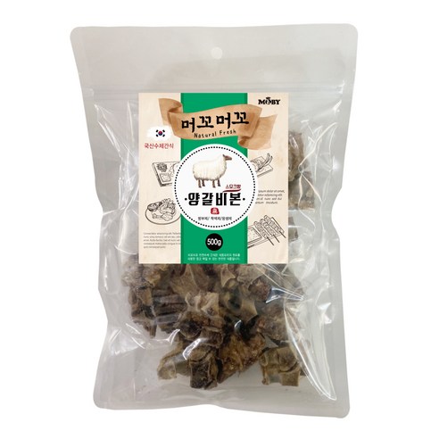 머꼬머꼬 스모크향 강아지 천연 수제 간식 500g, 양갈비본, 1개