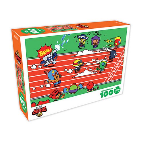 브롤스타즈 직소퍼즐 달리기, 100피스, 혼합색상