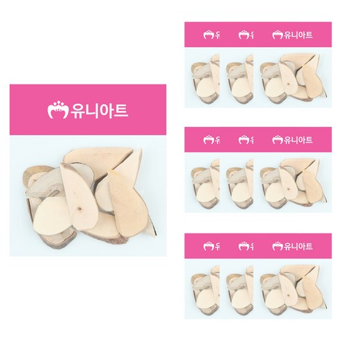 유니아트 천연나무조각, 21번, 10개