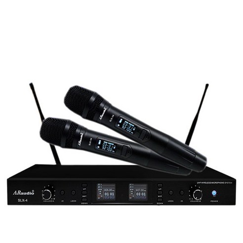 ARAUDIO 무선 고급형 볼륨조절 핸드 마이크 2p 세트, SLX-4 2CH
