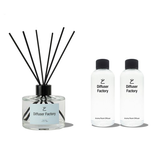디퓨저팩토리 아로마 디퓨저 200ml + 리필 200ml x 2p, 에이프릴프레쉬