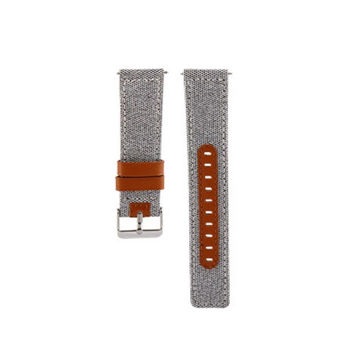 비쉐르 갤럭시 액티브 1/2/워치3 20mm 모직패턴 레더 밴드 스트랩 (40/41/42mm 호환 가능), 화이트, 1세트