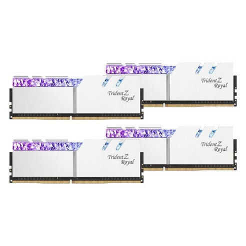 지스킬 DDR4 32GB TRIDENT Z ROYAL 램 데스크탑용 SILVER PC4-25600 CL16 4p