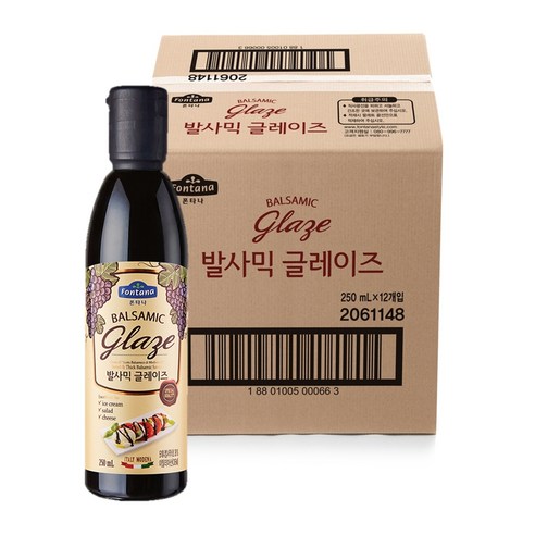 폰타나 모데나 발사믹글레이즈, 250ml, 12개
