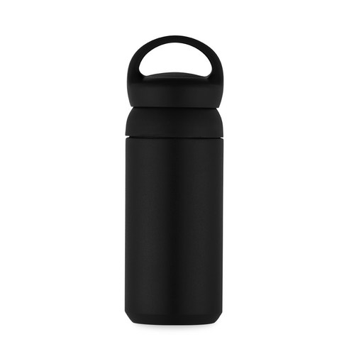 미롬 핸들 파우더 진공 스텐텀블러, BLACK, 350ml