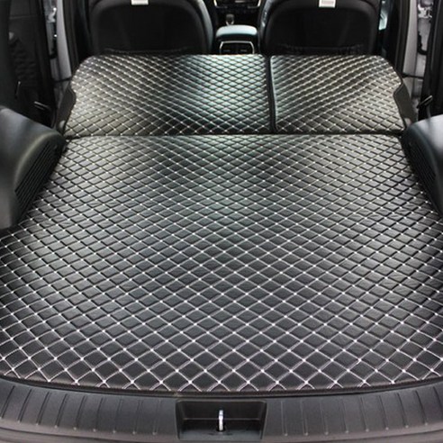 지엠지모터스 차량용 뷰티풀 퀄팅 4D 트렁크매트 + 2열등커버 블랙 니로노블레스, 뷰티풀 코란도