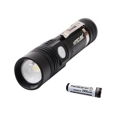 크리 나이트큐브 N1 USB 충전식 LED 후레쉬 + 배터리 세트, 혼합색상, 1세트