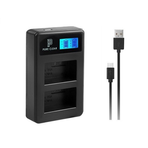 퓨어클리어 니콘 EN-EL14 LCD 듀얼 USB 호환충전기, JND-PURECLEAR-TWO