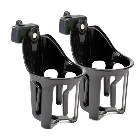 로치니 칼라 유모차 컵홀더, 블랙, 2개