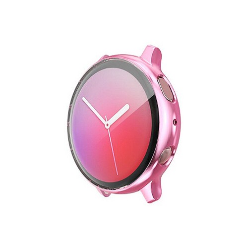 디씨네트워크 갤럭시 워치 액티브2 풀커버 케이스 40mm, 핑크, 1개