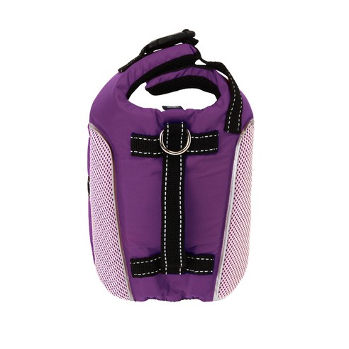 퍼피엔젤 반려동물 ANGIONE Refelecting Life Vest PA-SP002, 615 deep purple