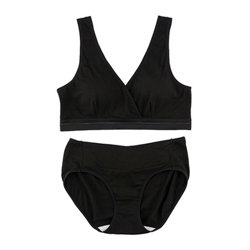 뉴니끄 모코랩 빅사이즈 수유브라 + 임산부팬티 세트