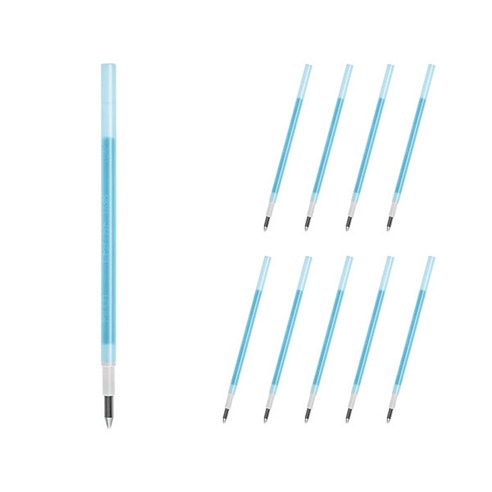 파이롯트 프릭션 다색 슬림펜 전용 리필심 0.38mm LFBTRF12UF, 라이트블루, 10개