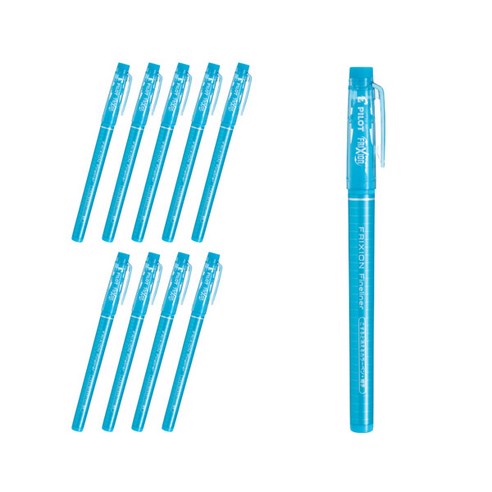 파이롯트 프릭션 파인라이너 0.45mm SFFL-12F, 라이트블루, 10개