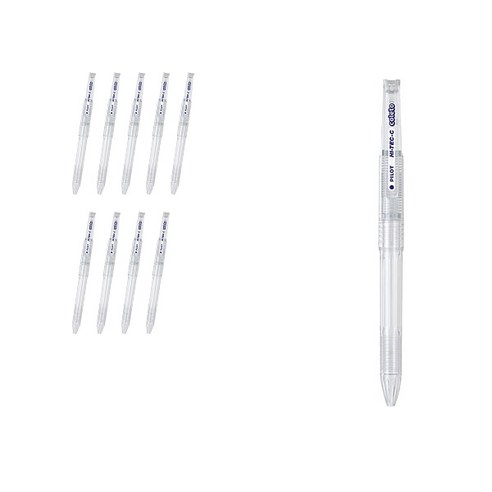 파이롯트 콜레토 2색 홀더바디 LHKC10C, 투명, 10개