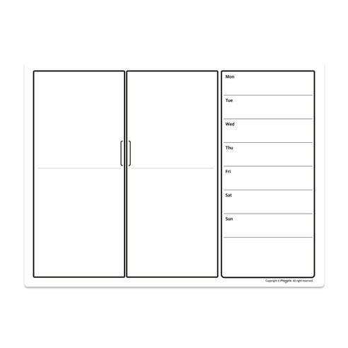 마그보드 푸드플래너 유리용 화이트보드