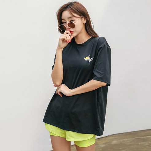 에이치머스 여성용 레굴루스 오버핏 래쉬가드