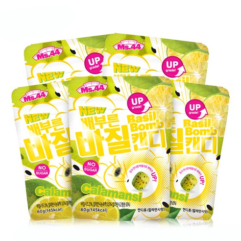 미스사사 배부른 바질캔디 칼라만시, 60g, 5개