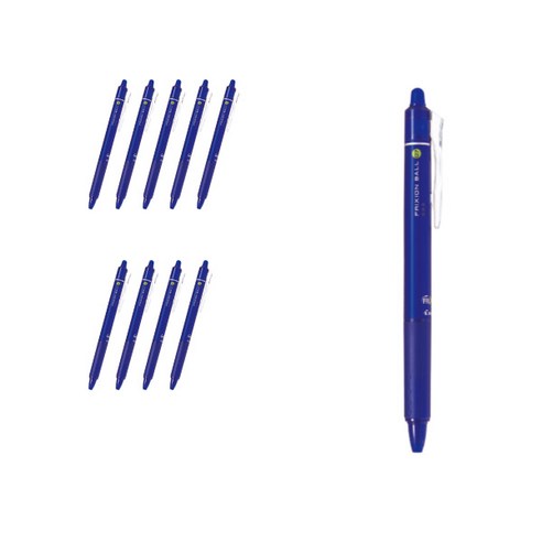 파이롯트 프릭션 볼 노크 볼펜 0.7mm LFBK-23F, 블루블랙, 10개