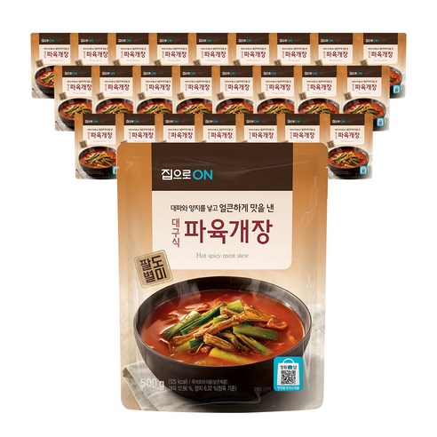 집으로온 대구식 파육개장, 500g, 25개