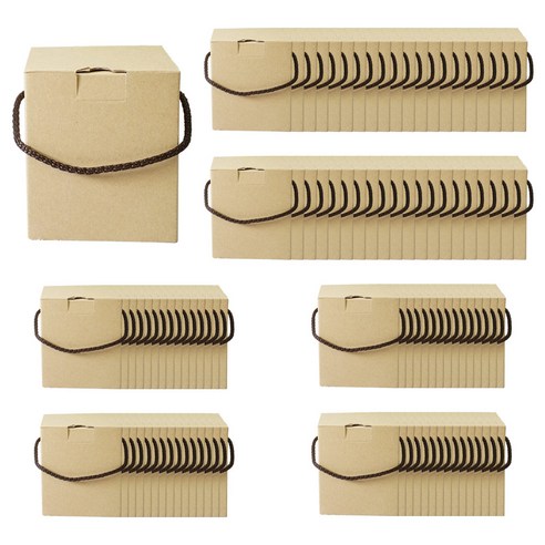 바람 다용도 무지박스 120 x 120 x 140 mm, 랜덤발송(끈), 100개
