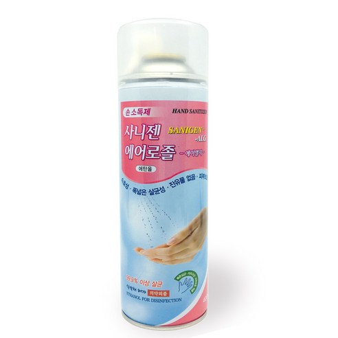 사니젠겔 에어로졸 손소독액 리필 400ml