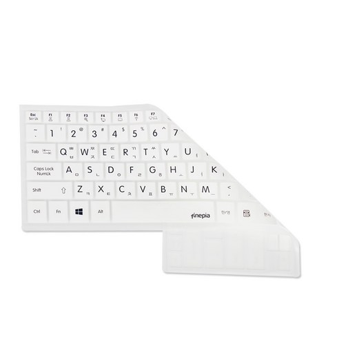 파인피아 LG 그램 울트라PC 시리즈 17Z90N 17ZD90N 노트북용 문자인쇄 키스킨, WHITE, 1개