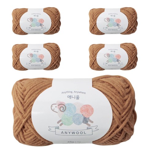 야나 애니울 뜨개실 5p, 244 샌드베이지