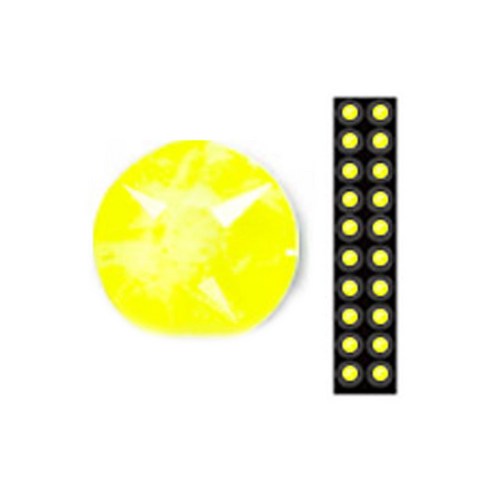 와사비네코 미미츠보 쥬얼리 귀지압패치 M 3.0mm 20p, 네온옐로우, 1개