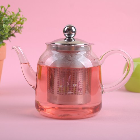위시하우스 고급형 클래식 유리 티포트 WK-1930, 혼합색상, 500ml