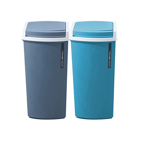 블럭마트 주방 욕실 다용도 휴지통 12L, 랜덤발송, 2개