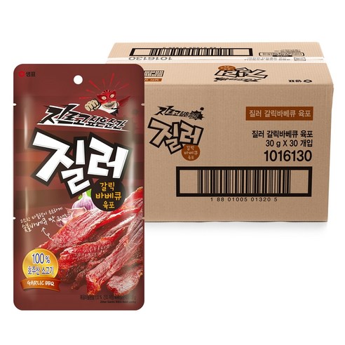 질러 갈릭바베큐 육포, 30g, 30개